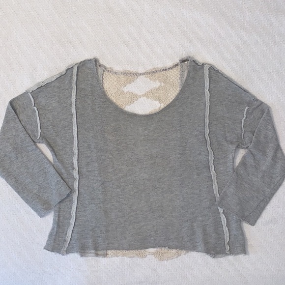 Free People Victoria Lace Crochet Back Pullover - Picture 8 of 11